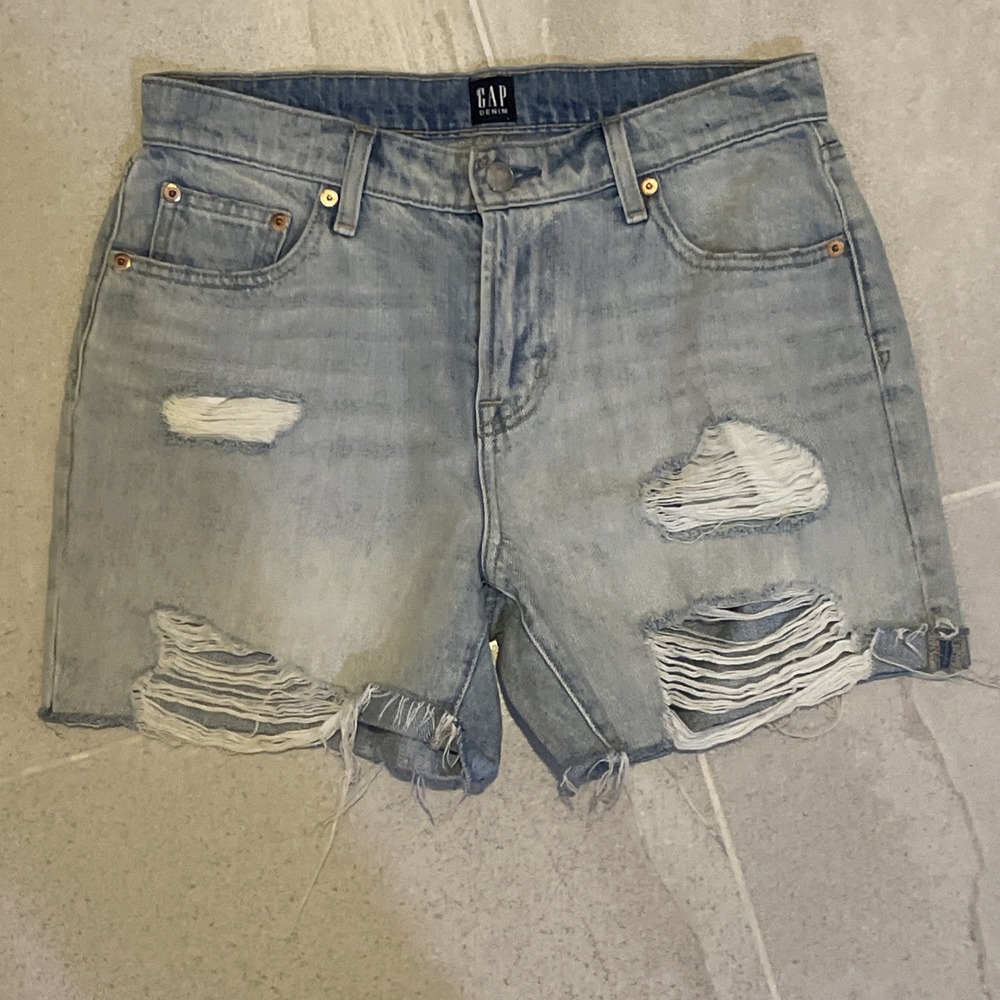 Gap Jean Shorts‎ Women's Size 26 Distressed Beach Surf